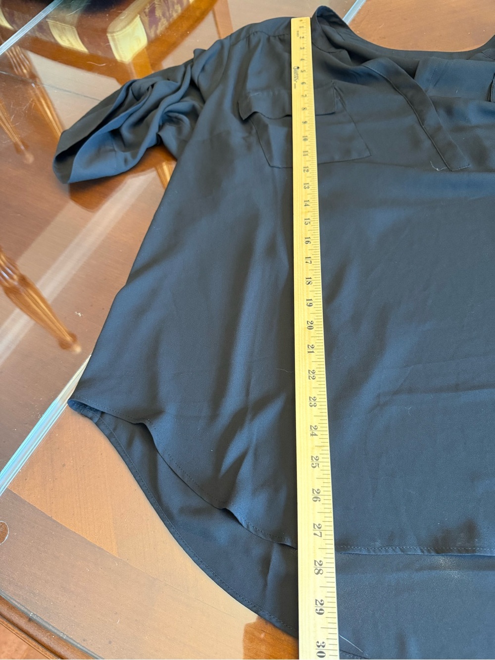 torrid Black V‑Notch Long Sleeve Tunic - Picture 5 of 7